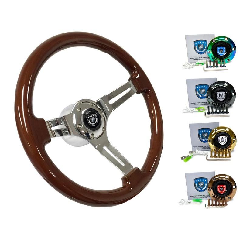 1998+ Volkswagen Beetle Steering Wheel Kit | Mahogany Wood | ST3011