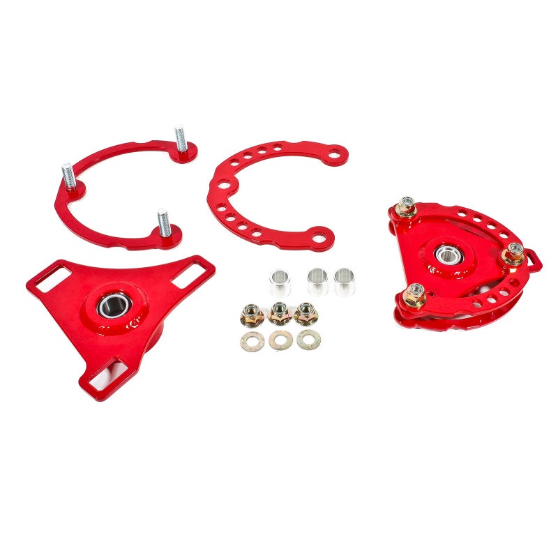 BMR 15-17 S550 Mustang Caster Camber Plates – Red