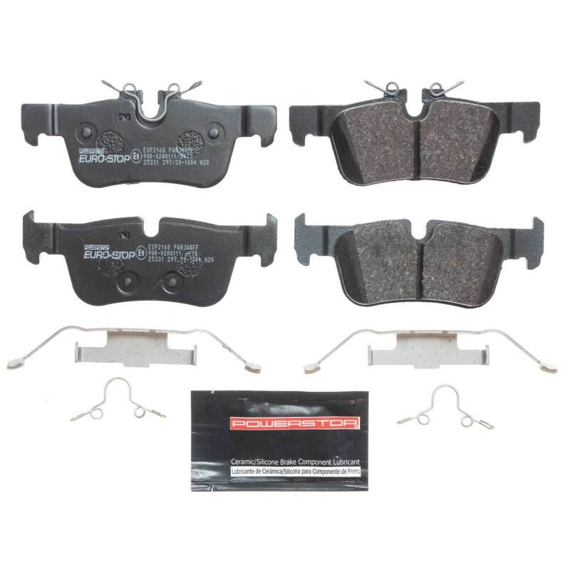 PowerStop Power Stop 17-19 Mini Cooper Countryman Euro-Stop ECE-R90 Rear Brake Pads