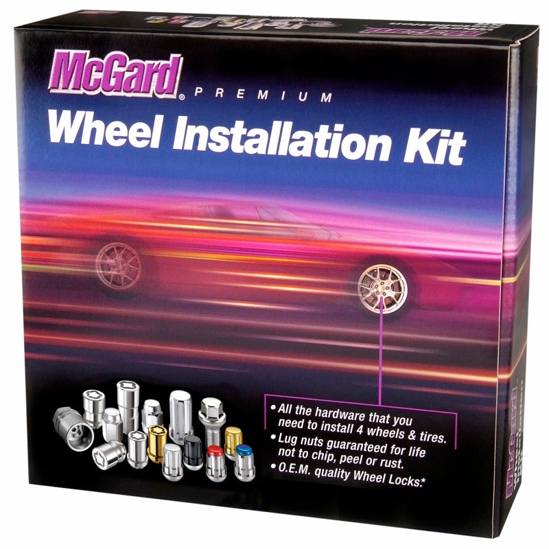 McGard SplineDrive Tuner 5 Lug Install Kit w/Locks & Tool (Cone) M12X1.5 / 13/16 Hex – Blk