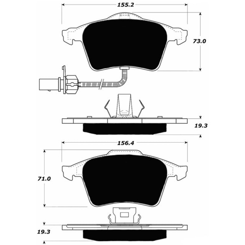 Porterfield Brake Pads for 2007 AUDI A4 Quattro – Turbo Wagon 2.0