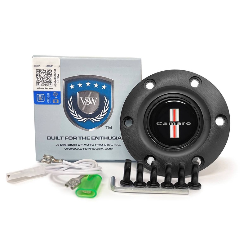 VSW S6 | Camaro Tri-Bar Emblem | Black Horn Button | STE1024BLK