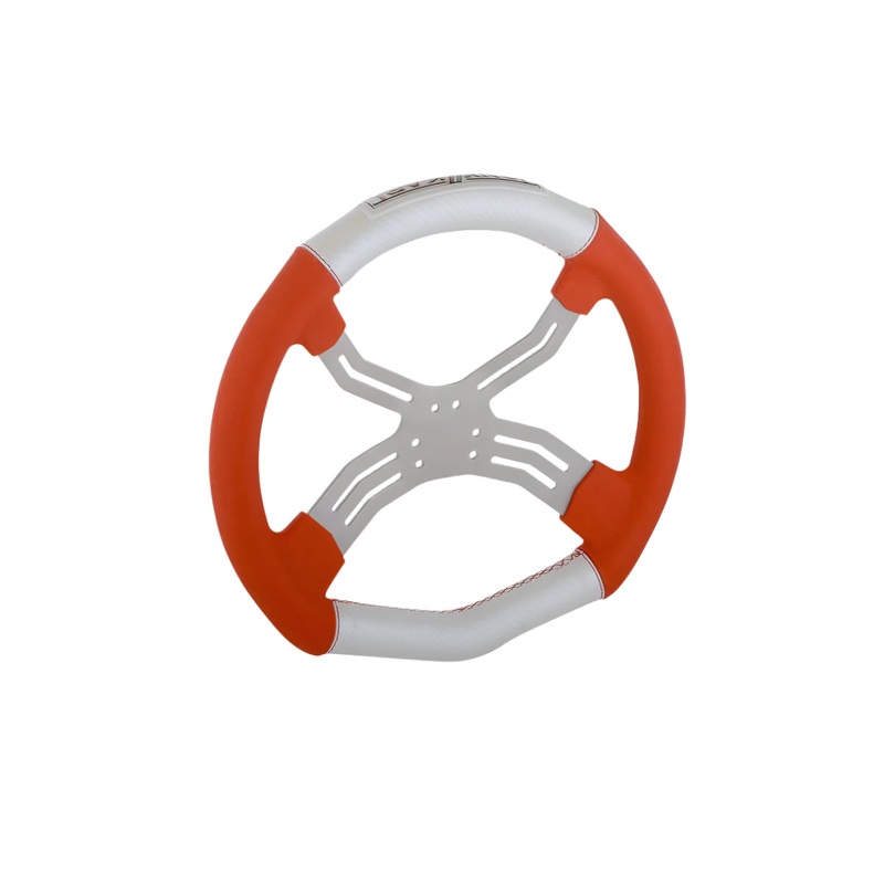 0083.E0 Tony Kart 6 Hole Four Spoke Steering Wheel with High Grip Hand Material