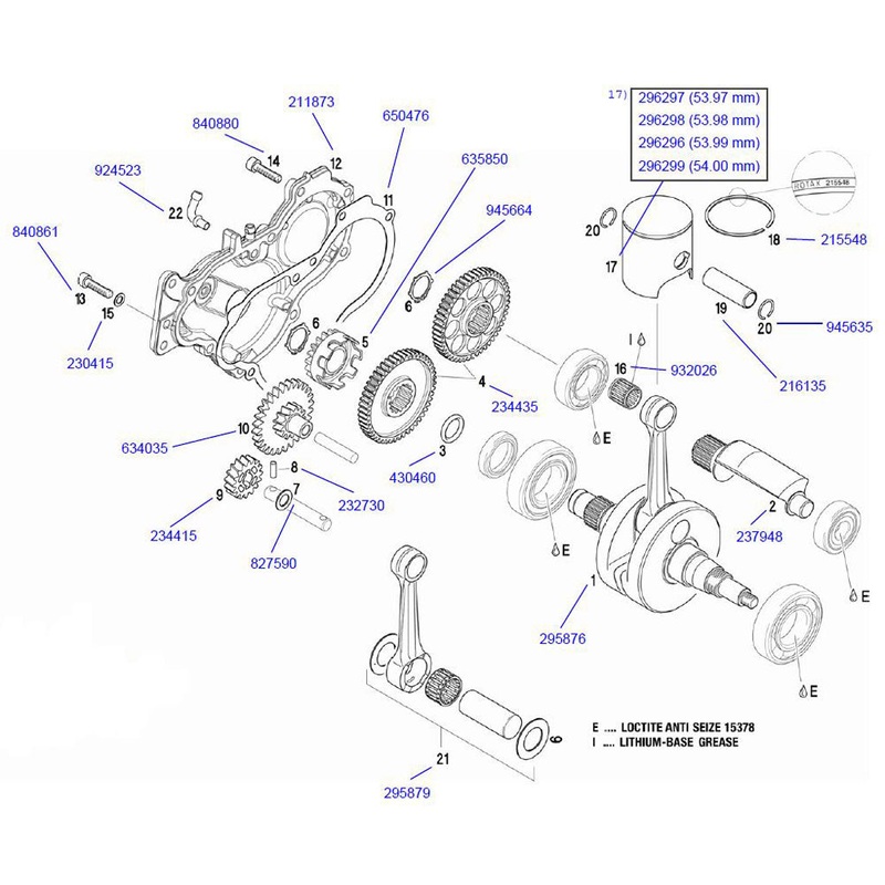 12. 211873 Rotax Gear Cover