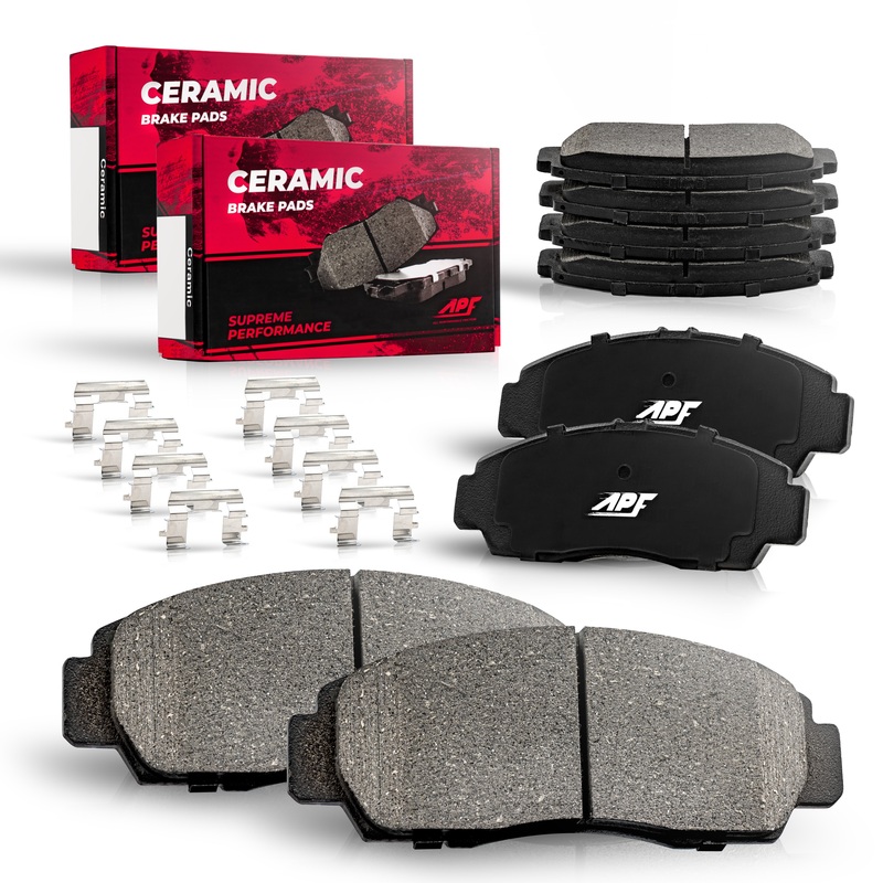 APF Full Ceramic Carbon Fiber Brake Pads Set for 2002-2003 Nissan Maxima