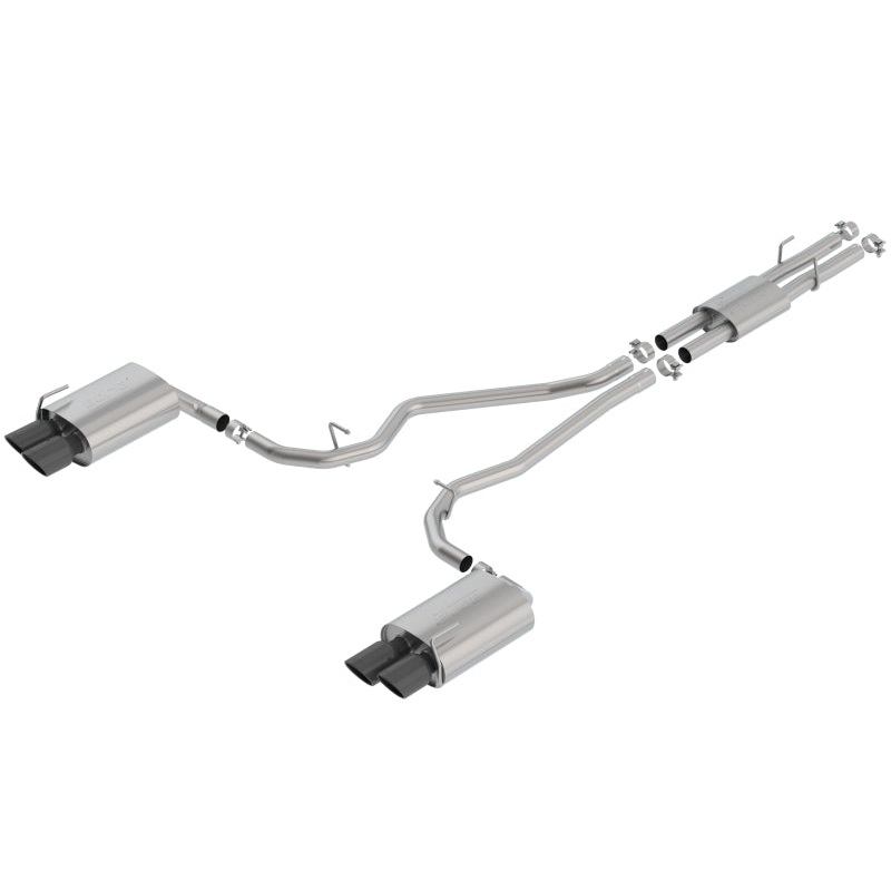 Borla 2020 Ford Explorer ST 3.0L V6 2.25in ATAK Exhaust – Black Chrome Tips