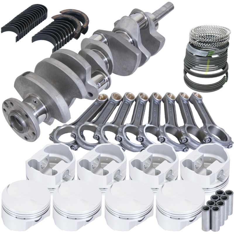 Eagle Ford 460 4.140in Crank 6.800in I-Beam Rods -3cc Flat Top 4.390in Pistons Rotating Assembly