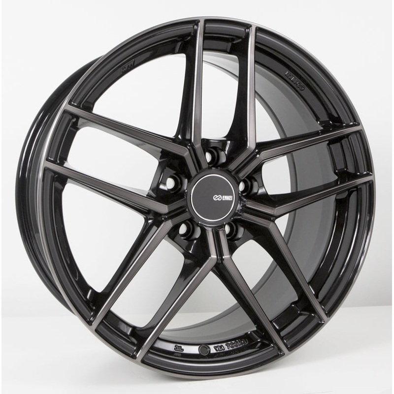 Enkei TY5 18×8 5×112 45mm Offset 72.6mm Bore Pearl Black Wheel