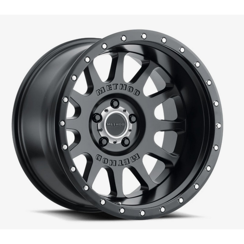 Method MR605 NV 20×9 -12mm Offset 6×135 87mm CB Matte Black Wheel