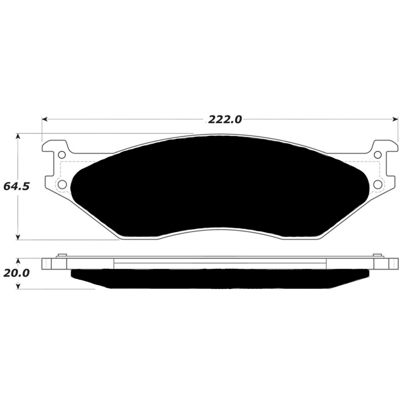 Porterfield Brake Pads for 2009 FORD F450 Super Duty