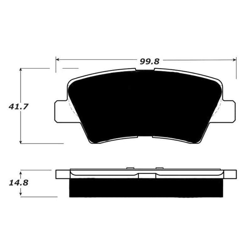 Porterfield Brake Pads for 2016 KIA Optima 2.0L Turbo w/EPB