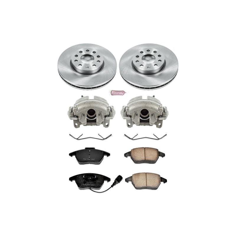 PowerStop Power Stop 10-12 Audi A3 Autospecialty Kit w/ Calipers – Front