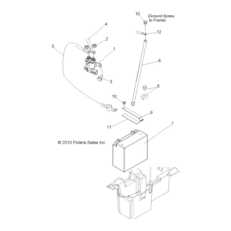 Strap-Batt,Retainer by Polaris