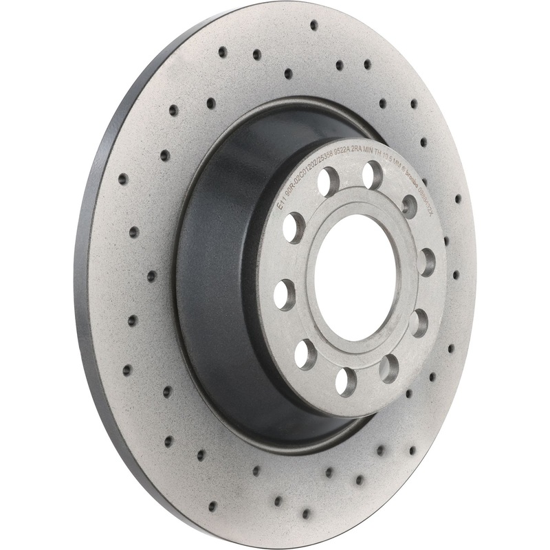 XTRA Drilled Rear Disc Brake Rotor – 08.8843.2X