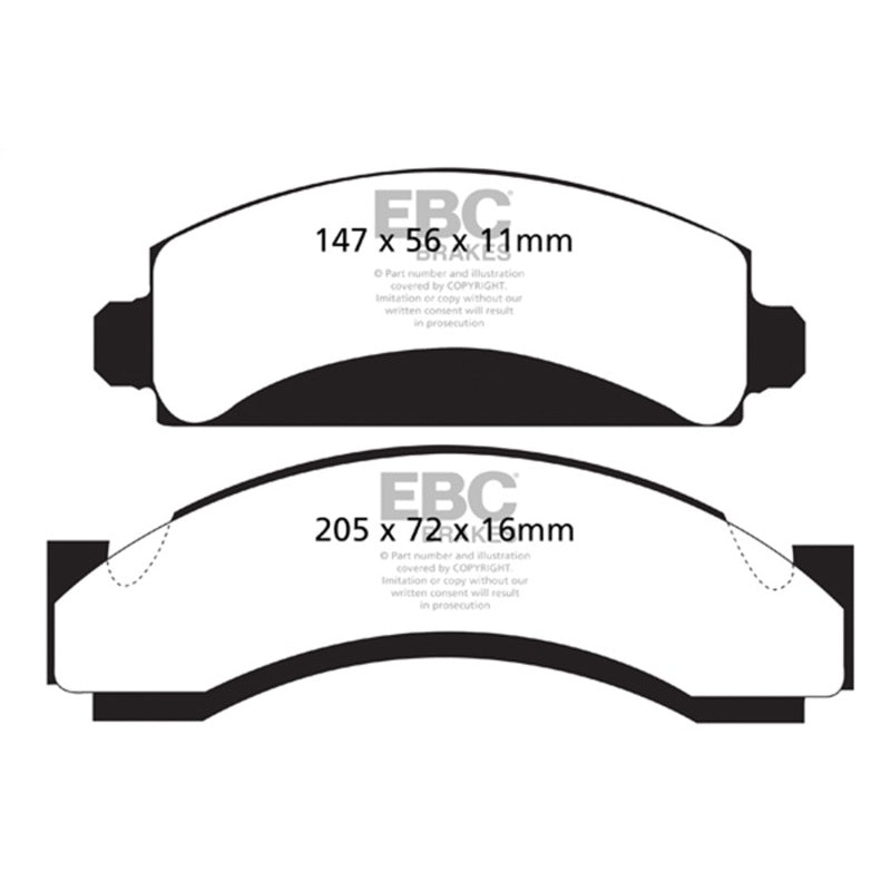 EBC 74-80 Chevrolet C30 (JB8) Yellowstuff Front Brake Pads