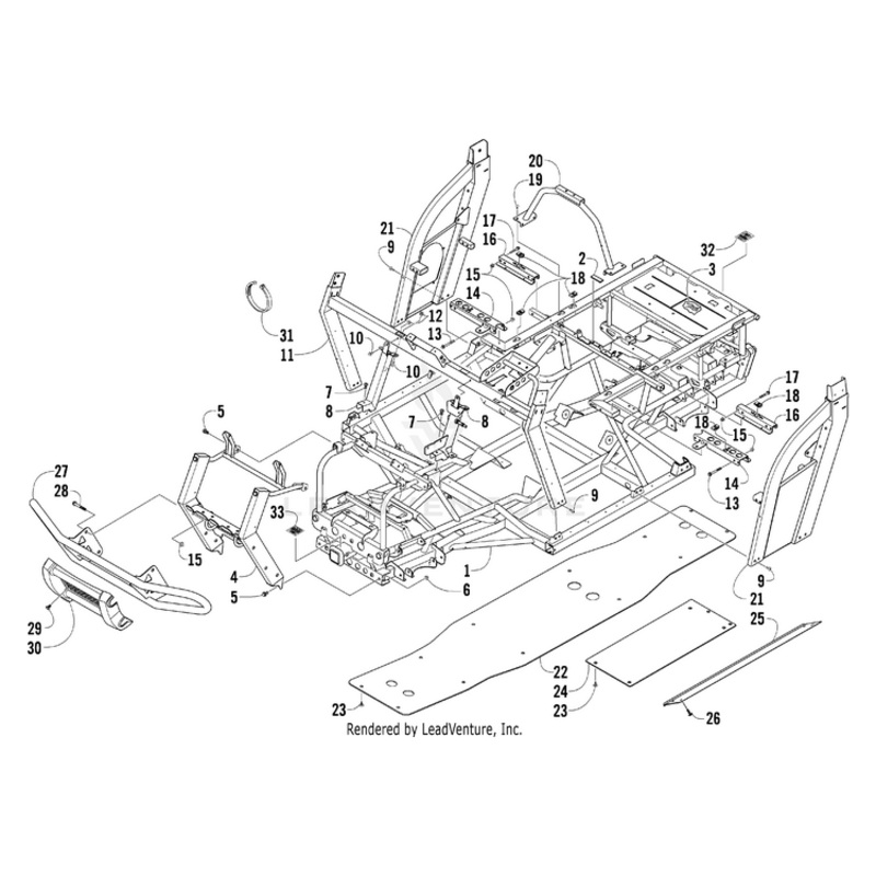 Support, Overhead – Left By Arctic Cat