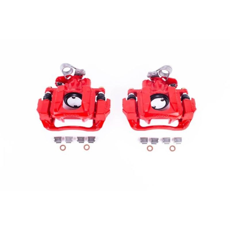 Power Stop 2009 Ford Flex Rear Red Calipers w/Brackets – Pair