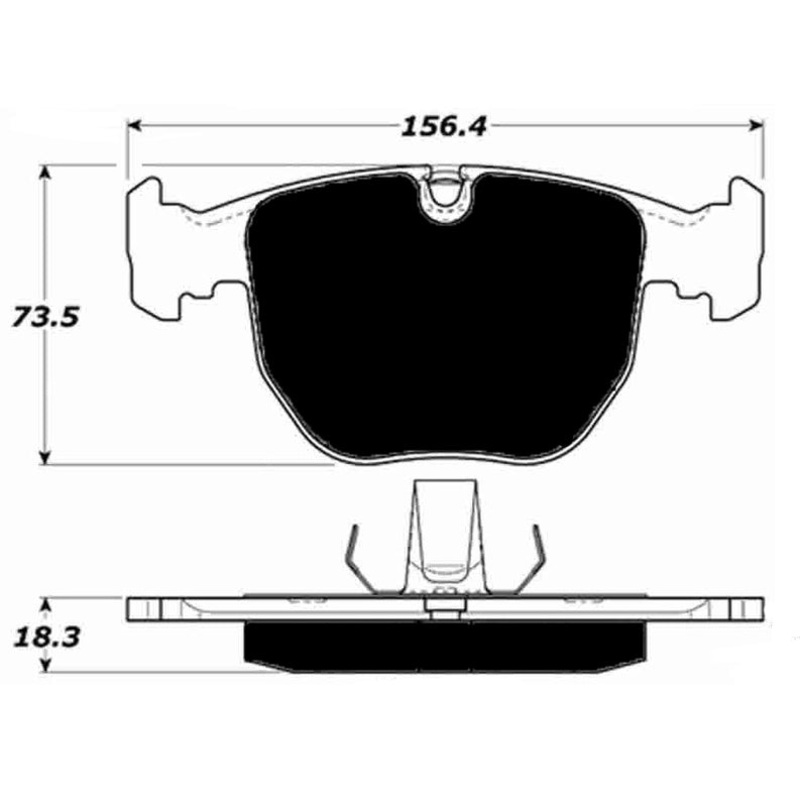 Porterfield Brake Pads for 2006 BMW X5 3.0i