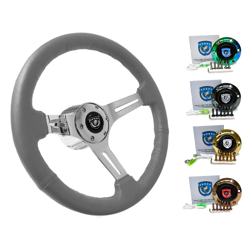 1987-90 Nissan Pulsar Steering Wheel Kit | Grey Leather | ST3012GRY