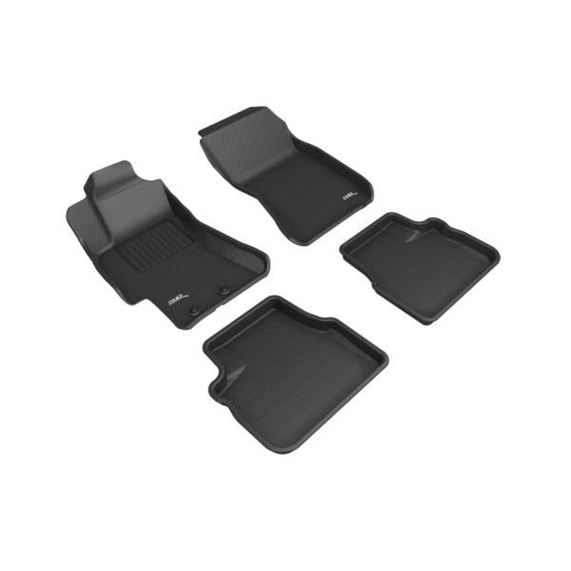 3D MAXpider [08-14 WRX/STI] Kagu Floormats (Font&Rear)-Black | L1SB02501509