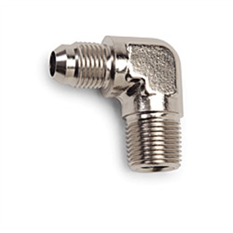 Russell Performance -3 AN to 1/8in NPT 90 Degree Flare to Pipe Adapter (Endura) (25 pcs.)