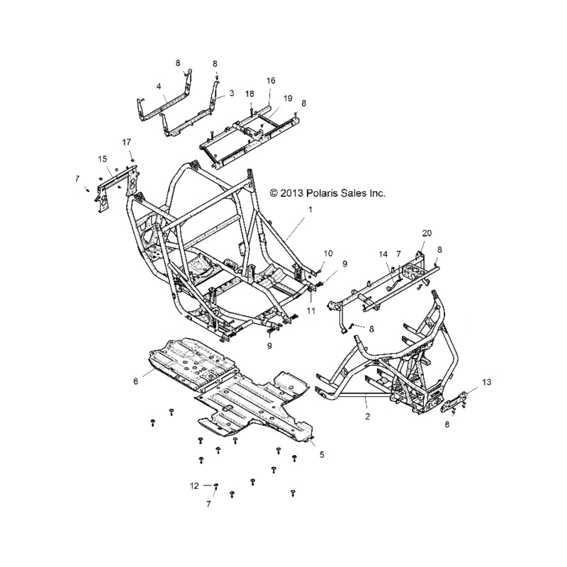 Suspension Mount Weld, Matte Bl by Polaris