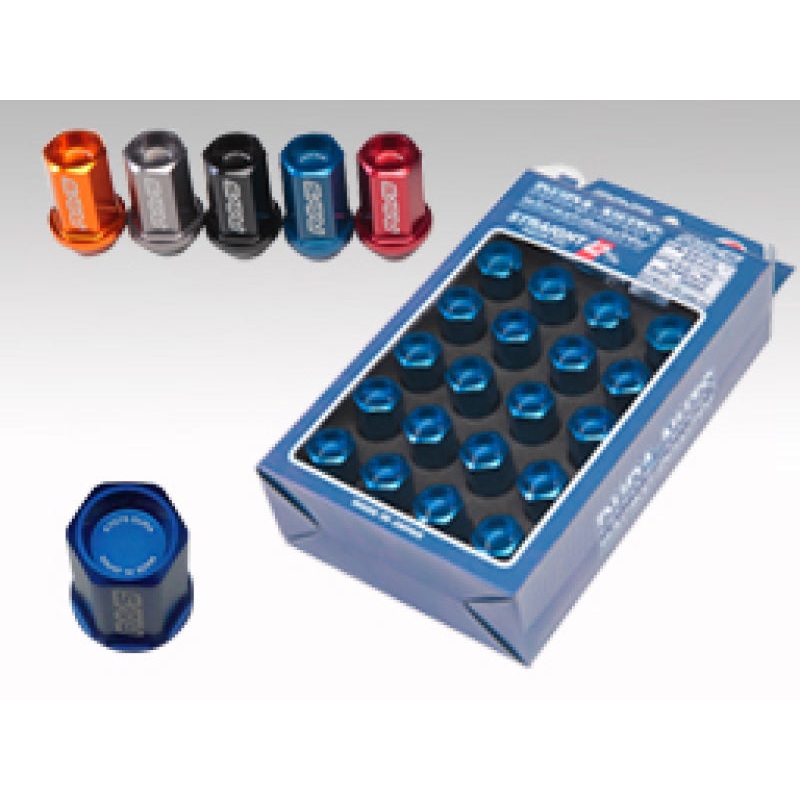 Rays Dura-Nut L42 Straight Type 12X1.50 Lug Nut Set 16 Lug 4 Lock Set – Blue