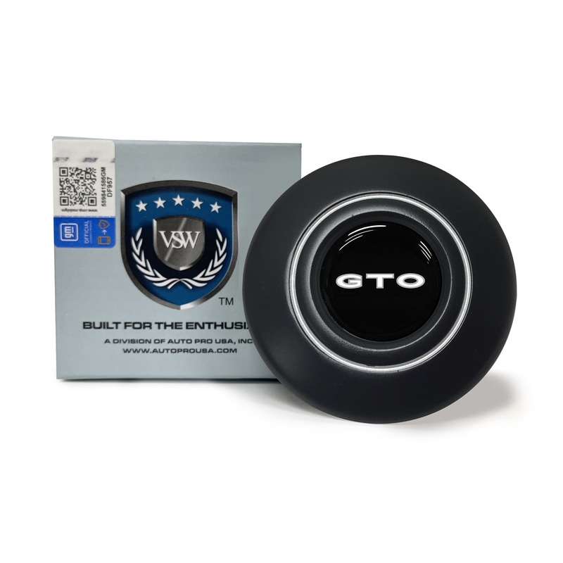 VSW Retro Series | Pontiac GTO | Black Horn Cap | STE1019-19B