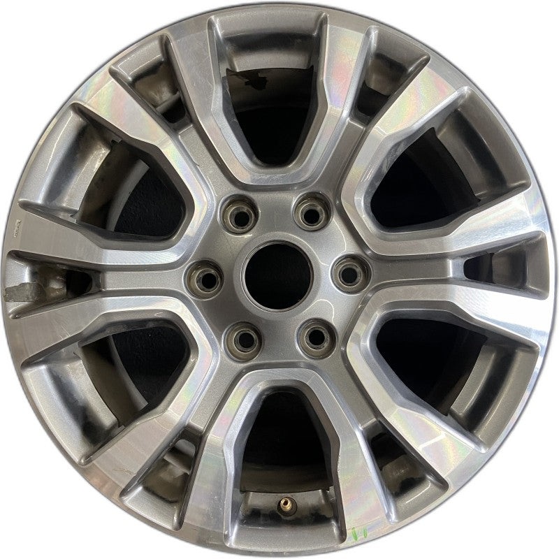 18″ RANGER 19 18×8 aluminum 6 spoke machined face with pockets center in gray U spoke Original OEM Wheel Rim