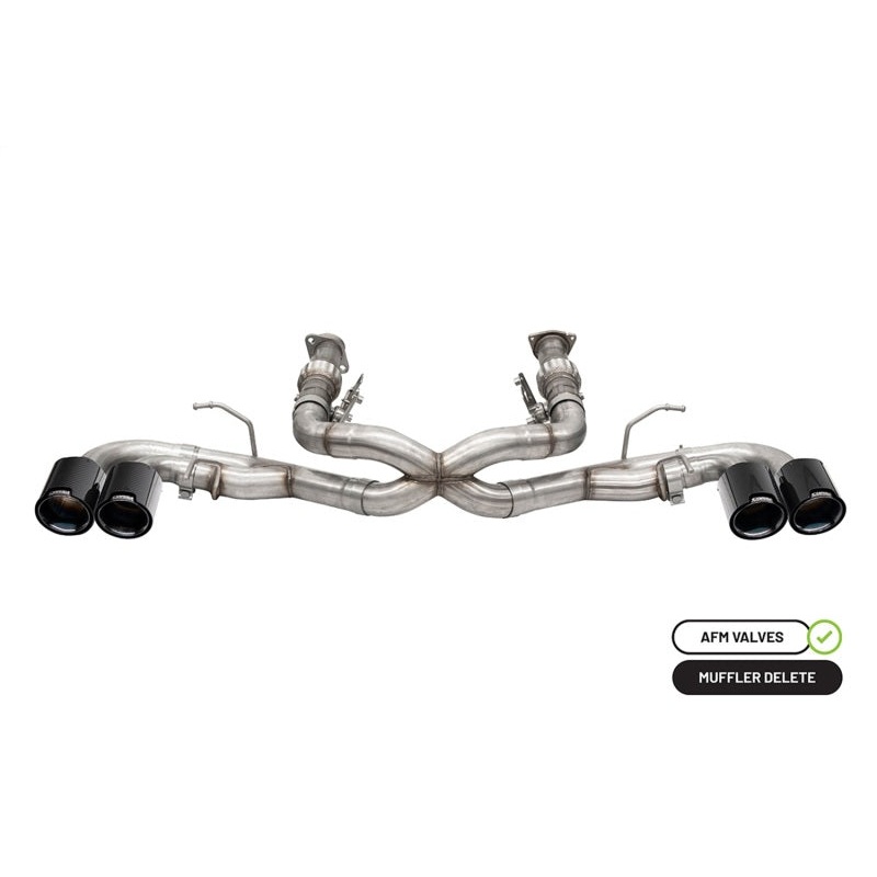 Corsa 20-25 Chevrolet Corvette C8 RWD 3in Xtreme Cat-Back Exhaust w/4.5in Carbon Fiber BlackPVD Tip