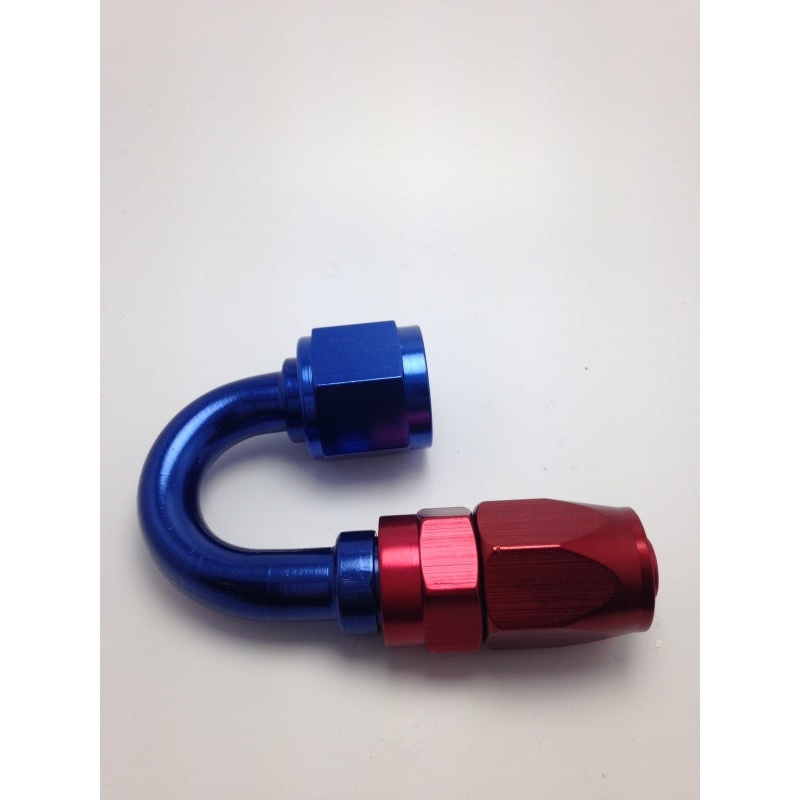 Fragola -8AN x 180 Degree Pro-Flow Hose End – Blue/Red