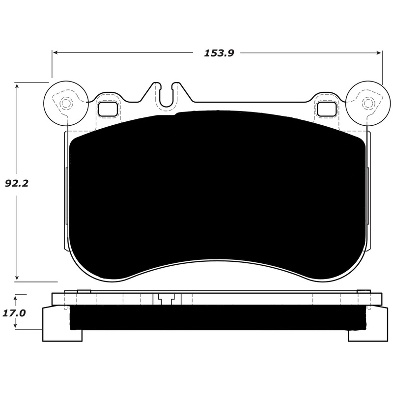 Porterfield Brake Pads for 2014 MERCEDES-BENZ CLS500