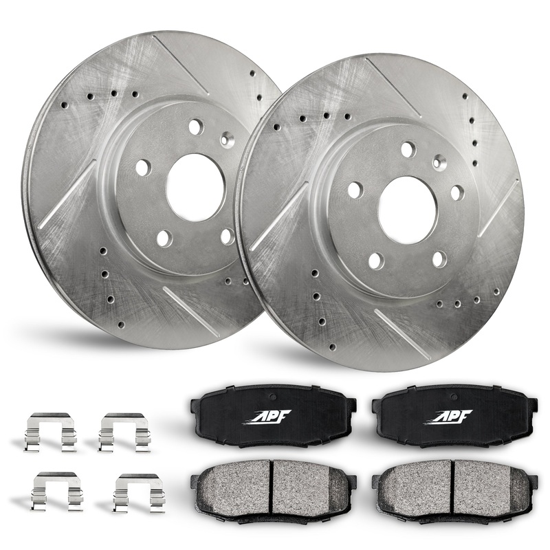 APF Front Brake Kit Rotors and Pads for Acura RSX 2002-2006