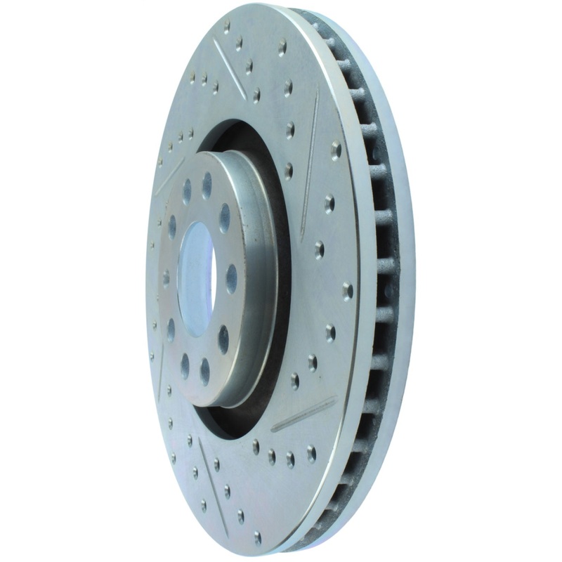 StopTech Select Sport 06-09 Audi A4 Slotted & Drilled Front Left Rotor