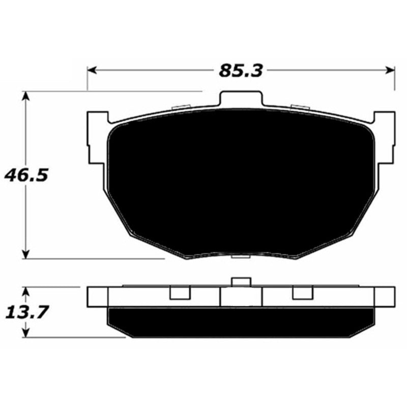 Porterfield Brake Pads for 2008 HYUNDAI TIBURON 6 Speed M/T