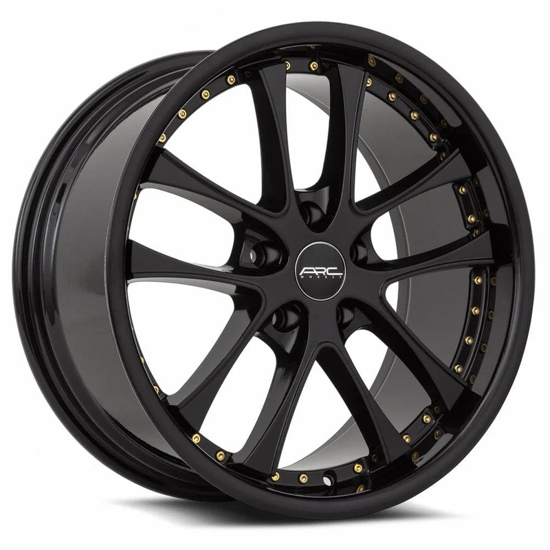 VORS AR5 19″ 5×120 All Black Gold Rivet