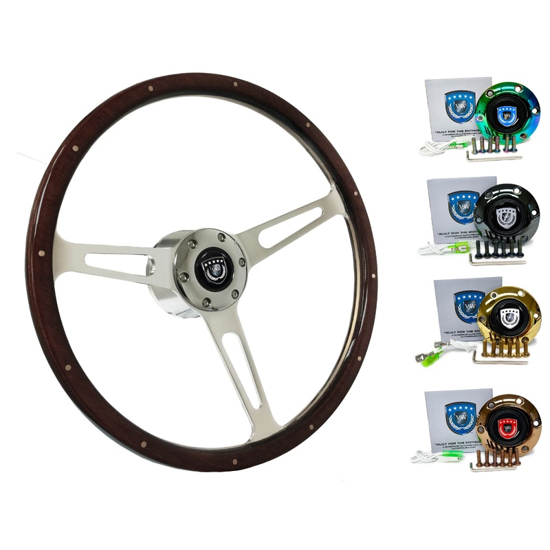 1989-93 Nissan 240SX Steering Wheel Kit | Deluxe Espresso Wood | ST3553A