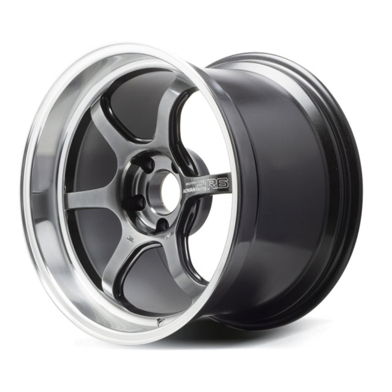 Advan Racing R6 Wheel – 18×10.0 +24 | 5×114.3 | Machining & Racing Hyper Black