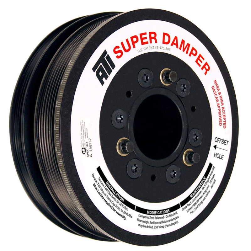 ATI Damper – 7.48in – Alum – 6/4 Grv – LS3 Camaro – 10-15 – Gen 3 Vortec Truck – LS