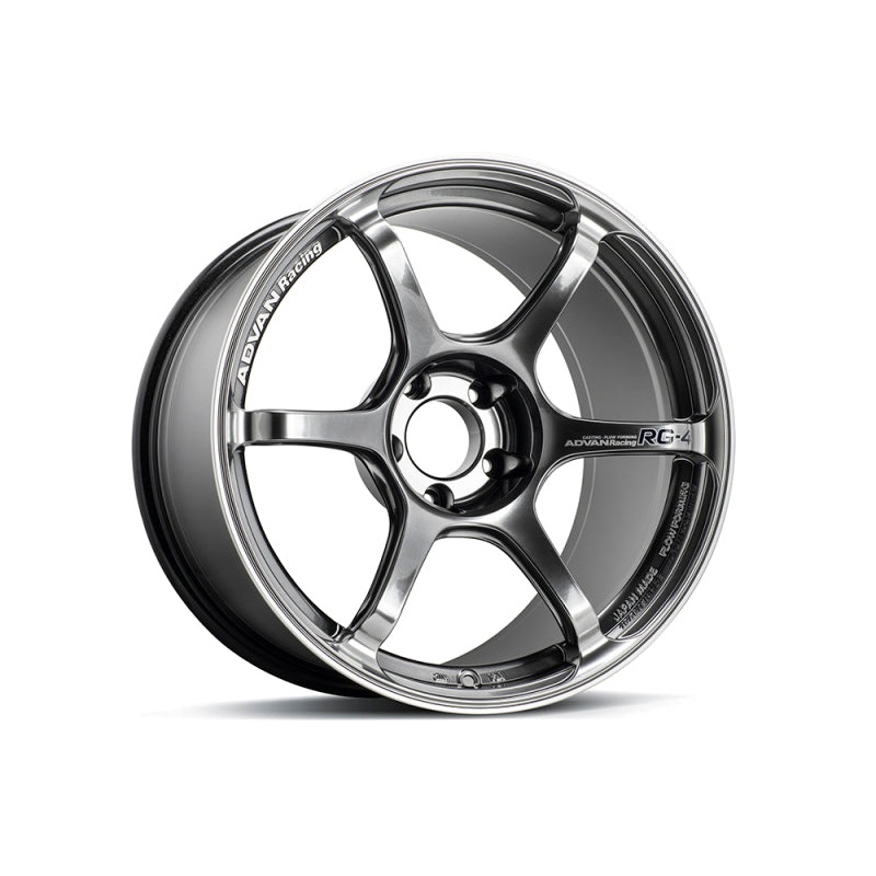 Advan RG-4 18×8 +47 5-100 Racing Hyper Black & Ring Wheel