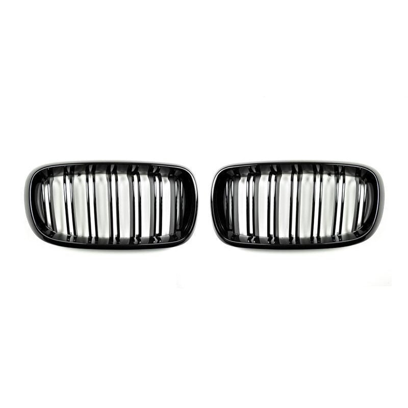 AutoTecknic Dual-Slats Gloss Black Front Grille Set – F15 X5 | F85 X5M & F16 X6 | F86 X6M