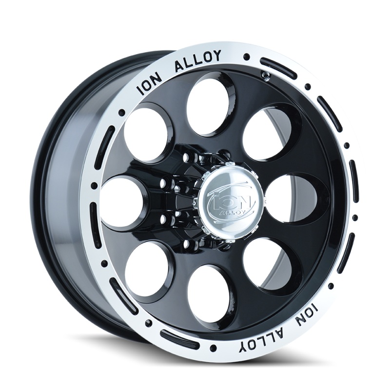ION Type 174 15×8 / 5×139.7 BP / -27mm Offset / 108mm Hub Black/Machined Wheel