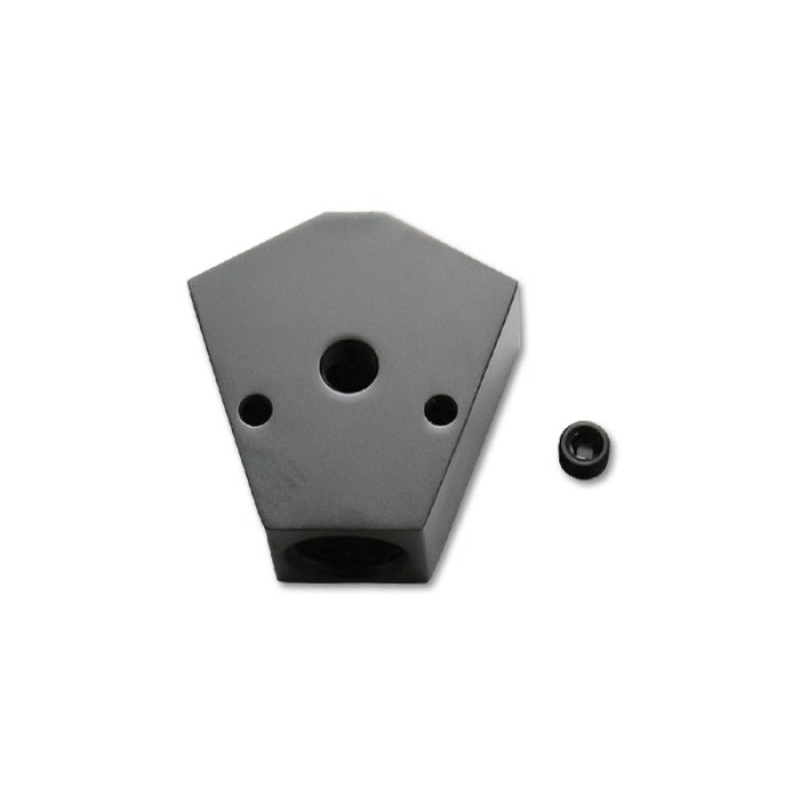 Vibrant Billet Aluminum Y-Block Fitting with 1/8in NPT Port – 1/2in NPT x 3/8in NPT x 3/8in NPT