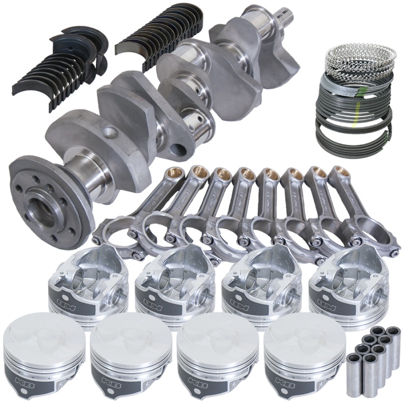 Eagle Chevy 350 2Pc 3.480in Crank 6.000in I-Beam Rod -7cc Flat Top 4.030in Pistons Rotating Assembly