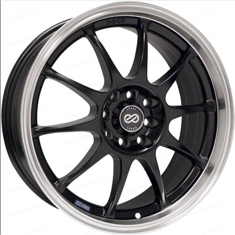 Enkei J10 18×7.5 5×112/114.3 38mm Offset 72.6mm Bore Dia Black Wheel