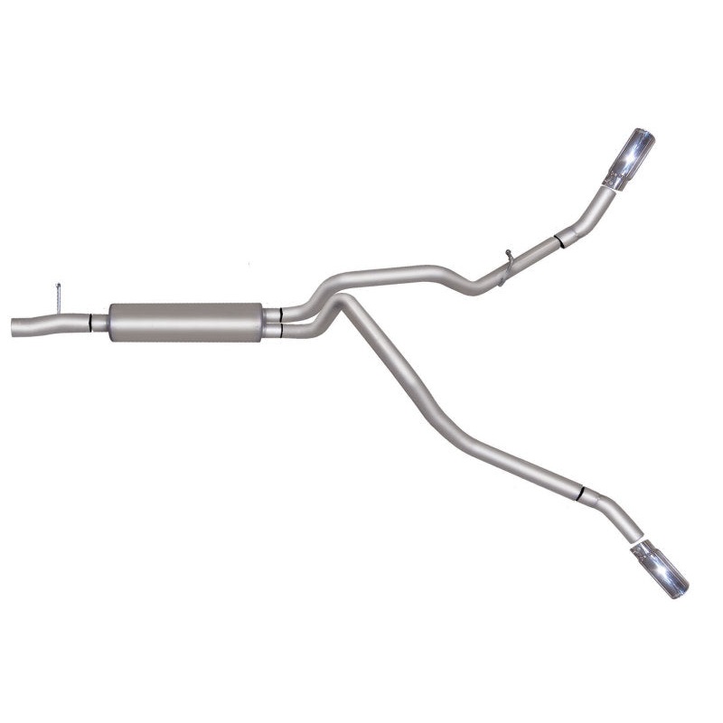 Gibson 11-16 Ford F-250 Super Duty Lariat 6.2L 2.5in Cat-Back Dual Extreme Exhaust – Stainless