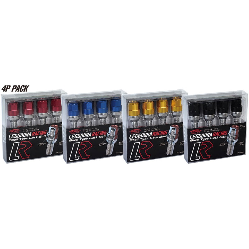 Project Kics 12×1.50 60 Deg 28mm Leggdura Shell Type Bolt & Lock Set – Red