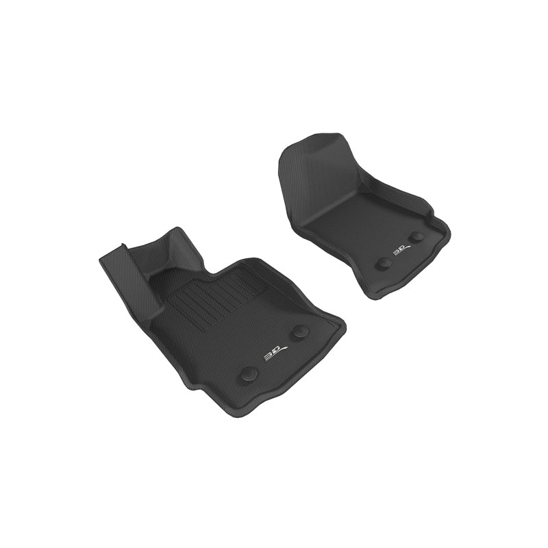 3D MAXpider 2015-2019 Chevrolet Corvette Kagu 1st Row Floormat – Black