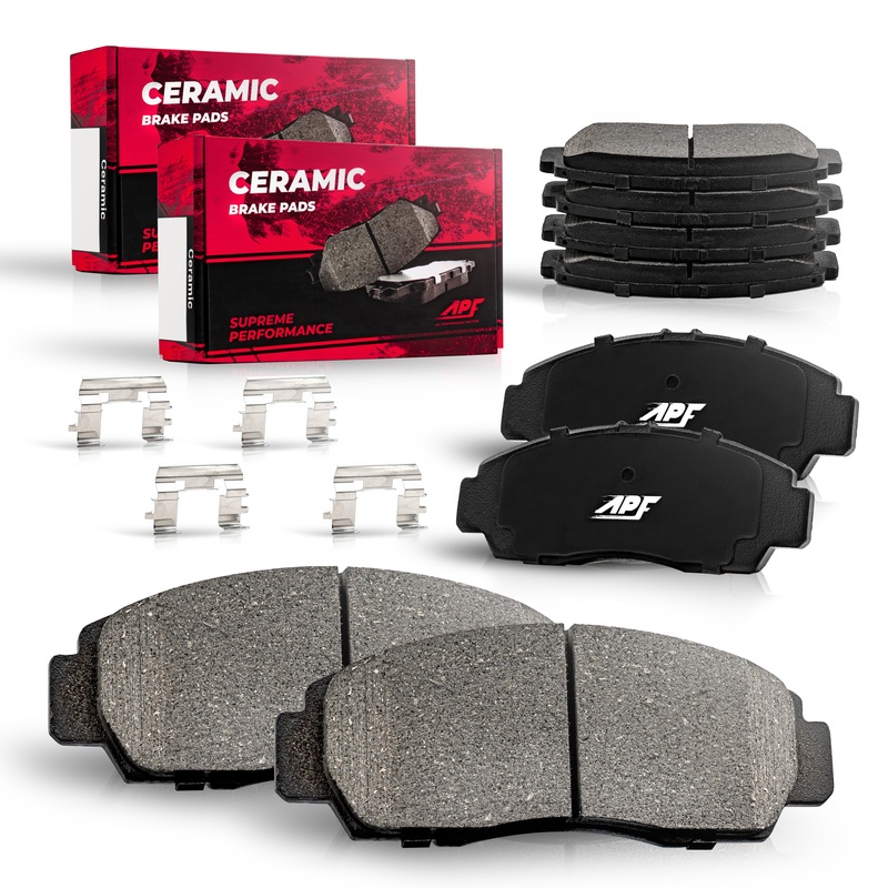 APF Full Ceramic Carbon Fiber Brake Pads Set for 1997-2001 Mercury Mountaineer RWD