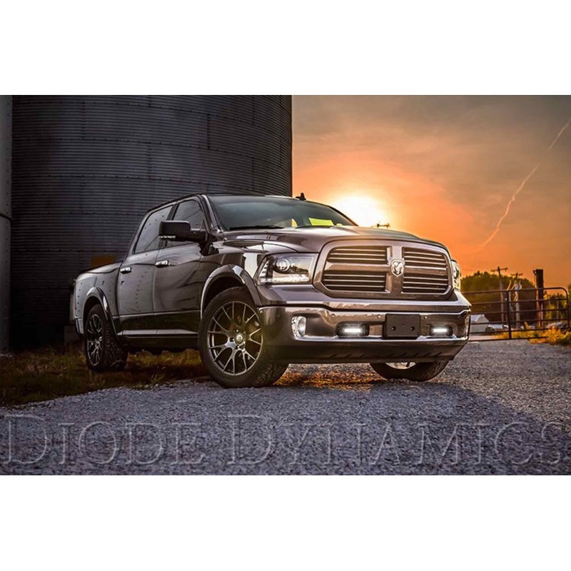 Diode Dynamics DD Bumper Light Kit – Amber / Driving Beam – 2x SS6 Bars | Dodge Ram 1500: 2013-2018 (DD6014)